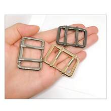SinHo Double Prong Buckle Replacement, 2pcs Zinc Alloy Buckle, High-Quality Metal Strap Hardware, Ideal For Bags & Belts, Leathercraft Accessory - Multicolor - View 8