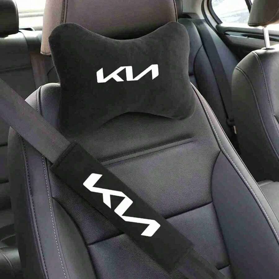 Car Seat Belt Shoulder Pads KN K5 K2 Kia Rio Soul Forte Sportage Picanto Niro KN - A - View 1