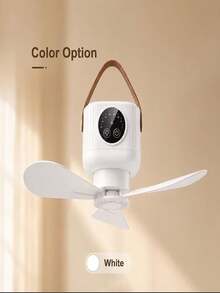 Portable Hanging Tent Fan With Ultra-Bright LED Light, Rechargeable Large Battery Mini Hanging Fan, 4-Speed Wind, Timer And Remote Control, Type-C Fast Charging Quiet Brushless Fan, Suitable For Dorm, Bedroom, Backyard And Garden - 1 - View 15