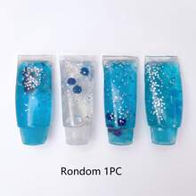 1pc Fruit Toothpaste Shaped Transparent Shiny Cube Squeeze Toy, Soft TPR Material Jelly Fingertip Stress Relief Toy, Cute Toothpaste Sensory Hand Toy, Used To Relieve Anxiety, Children Party Gift, Independence Day Gift, Soft Toy - 彩色 - 查看 18