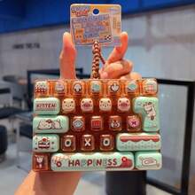 Needohs Popular Stress‑Relief Toy With Crisp Clicking Sounds When Pressed. Mechanical Keyboard Fidget Toy Featuring Mechanical Switch Design And Attractive Patterns. Suitable As A Backpack Charm And An Excellent Holiday Gift Choice.(Random Selection) - Multicolor - View 9