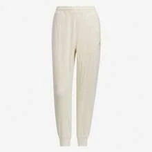 Adidas Women's Sports Casual Knit Comfortable Loose Breathable Jogger Pants - White - View 4