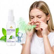 SUMIFANG Probiotic Oral Spray, Contains Multiple Plant Extracts, Balances Oral Environment, Spray After Dating, Gathering Or Heavy-Flavored Meals To Refresh Breath, Portable Breath Freshening Spray, 50ml - Mint - View 2