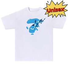Tops Herbst Ape ABC Camo Face Sta Print Tee Unisex - 白色 - 查看 1