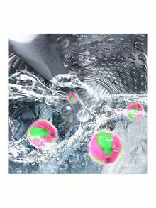6 Pcs Laundry Hair Remover Balls For Washing Machine, Reusable Fabric Cleaning Balls For Pet Hair Lint And Dust, ABS Laundry Accessories For Clothes Blankets And Towels, Compact Washing Helpers, Ideal For Everyday Laundry And Home Textile Care - A - View 2
