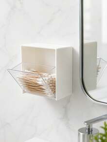 1/2/4pcs Wall-Mounted Storage Boxes - Cosmetic Organizer,Jewelry Box, Plastic Storage Rack, For Organizing And Storing Floss, Hair Ties, Hair Clips, Powder Puffs And Other Items. Suitable For Home, Dorm, Room Decor, Also As Christmas Or Holiday Gifts - Multicolor - View 8