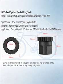 ZRACE DT SWISS Ratchet Tool – For 180/240/350 EXP, 1900 Wheel & More - Black - View 5