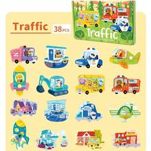 3-Piece Kids Gift Box Double-Sided Puzzles, Letter, Number, Animal Theme Puzzles, Preschool Learning Puzzles, Educational Puzzle Games, Suitable For Boys And Girls, Birthday Gift, Christmas Gift - Multicolor - View 7