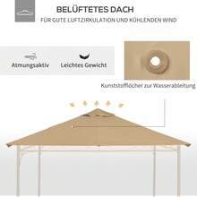 Canopies, Gazebos, Pergolas & Accessories - 米色 + 聚酯纖維 - 查看 3