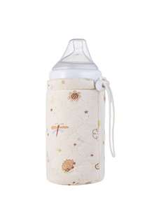 1pc Solid Color Minimalist Baby Bottle Insulation Cover - White - View 22
