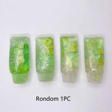 1pc Fruit Toothpaste Shaped Transparent Shiny Cube Squeeze Toy, Soft TPR Material Jelly Fingertip Stress Relief Toy, Cute Toothpaste Sensory Hand Toy, Used To Relieve Anxiety, Children Party Gift, Independence Day Gift, Soft Toy - 彩色 - 查看 14