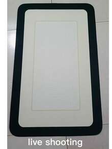 1PC Cream Style Geometric Square Bathroom Mat, Absorbent Bathroom Floor Mat, Anti-Slip And Washable Foot Mat For Shower Door, Bathroom Rug, Door Mat, Small Rug, Carpet, Floor Mat, Home Decor, Area Rug, Outdoor Mat, Home Decor, Area Carpet, Bedroom Carpet, Washable Carpet, Printed Semi-Circular Sun Pattern Door Mat, Fun Machine Washable Rug - Multicolor - View 11