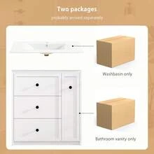 Furniture White 76 X 46 X 82 Cm - 白色 - 查看 7
