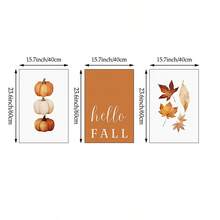 1/3pcs Fall Wall Art Decor Watercolor Pumpkin Maple Leaves Canvas Prints Hello Autumn Sign Vintage Cottagecore Unframed Poster Set For Living Room Dining Room Bedroom Aesthetic Office - Pattern 2 - View 14