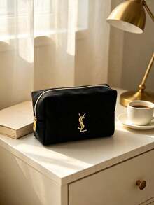 Yves Saint Laurent Women's Black Multi-Functional Clutch Bag, Makeup Bag, Suitable For Daily Commute And Shopping - Black - View 9