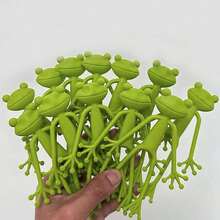 Hydroponic Plant Support Stand, Rabbit Shaped Plastic Holder, Home Potted Plant & Fish Tank Vase, Plant Growth Upright Rack, Gardening Decor Stand - Multicolor - View 9