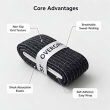 6pcs Non-Woven Fabric Racket Grip Tape, Excellent Grip And Shock Absorption, Easy To Replace Durable Handle Tape, Suitable For Tennis, Badminton, Baseball Bat, Fishing Rod, Sports Accessories - Multicolor - View 6