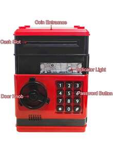 Salvadanella elettronica ATM per monete e contanti, scatola portamonete mini ATM per risparmio, giocattolo regalo per bambini e bambine dai 3 ai 12 anni, 3 4 5 6 7 8 9 10 11 12 anni - Multicolore - Visualizzare 3