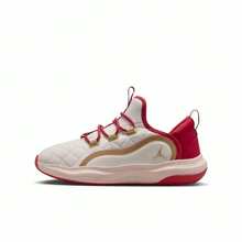 NIKE Jordan New Shock-Absorbing Casual Sports Basketball Shoes Unisex IQ1114-171 - Yellow, White and Red - View 2
