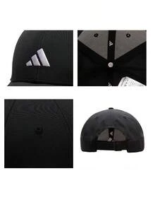 Adidas Men's & Women's Sports Cap SMALL LOGO CAP 26 Summer New Style Sun Protection Hard Brim Baseball Cap KA0110 - Black - View 3