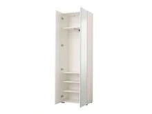 Dmora Griante - Guardaroba 2 Ante, 60x193h cm Bianco, Appendiabiti - Bianco - Visualizzare 7