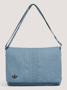 Adidas Originals Unisex DENIM MSG BAG Outdoor Sports Shoulder Bag LD6378 - Blue - View 1