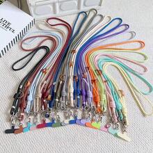 1PC Phone Lanyard Crossbody Halter Chain Phone Case Pendant Strap High-End Feel Women's Dopamine Halter Handheld Fan Rope Sturdy Clip Pad Exquisite Detachable Anti-Loss Anti-Drop - Multicolor - View 1