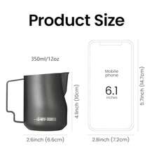 Milk Frothing Pitcher & Milk Frothers - Matte Black - View 4