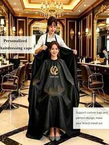 Jubah Tukang Cukur dengan Logo/Pola Kustom, Celemek Tukang Cukur Kustom, Jubah Tukang Cukur Kustom, Celemek Salon Rumahan Ringan dan Bernapas untuk Unisex, Jubah Pelanggan Salon Rumahan untuk Toko Tukang Cukur Kustom - MultiWarna - View 3
