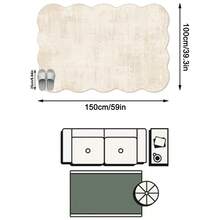 1 Buah Karpet Area Lembut Bergaya Minimalis Modern Estetika Prancis Warna Krem, Bahan Kasmir Imitasi, Cocok untuk Kamar Mandi, Dapur, Pintu Masuk, Lorong, Samping Tempat Tidur, Ruang Tamu, Kamar Tidur, Dapat Dicuci dengan Mesin Sepanjang Musim, Ukuran Besar Asimetris, Dekorasi Rumah - MultiWarna - View 16