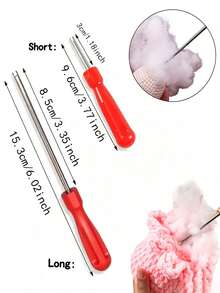 Set Alat Isi dan Rajut Serbaguna - Desain Pegangan Plastik Ergonomis, Cocok untuk Merajut, Menyulam, dan Kerajinan Tangan DIY - Pilihan Ideal untuk Mengisi Mainan Plush, Bantal, dan Boneka - Alat Kerajinan Rumah Tangga Tahan Lama untuk Semua Musim - Beraneka warna - View 5