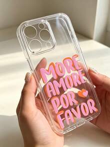 More Love, Soft Shell, Transparent Protective Case, Convenient And Practical, Brand New Fashion Creative Design Aesthetics, High-Quality Air Cushion Protective Case, Suitable For Men And Women, Compatible With Apple 17/17Pro/17Promax/16 Pro Max/17/15/14/13/12/11 - Transparent 6 - View 4
