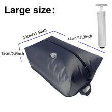 1 Vacuum Compression Bag + 1 Hand Pump, 2 Sizes Vacuum Storage Bags Set, Reusable Space Saver Travel Packing Bags, Airtight Waterproof Compression Organizer For Clothes, Blankets, Bedding And Home Storage - View 10