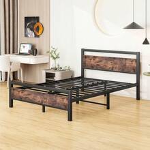 Bed Frames - 棕色 140*190厘米 - 查看 6