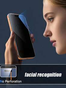 3pcs Anti-Peeping Tempered Glass Screen Protector, Compatible With IPhone Duo/18 Pro/18 Pro Max/17 Pro Max/17 Pro/17/16/15/14/13/12/11/XS/XR/X Series, Full Screen Coverage High Definition Glass Film, 9H Hardness Anti-Scratch Anti-Fingerprint, Waterproof Shockproof, Bubble-Free, Suitable For Phone Case Phone Screen Protection Accessories - Black - View 5