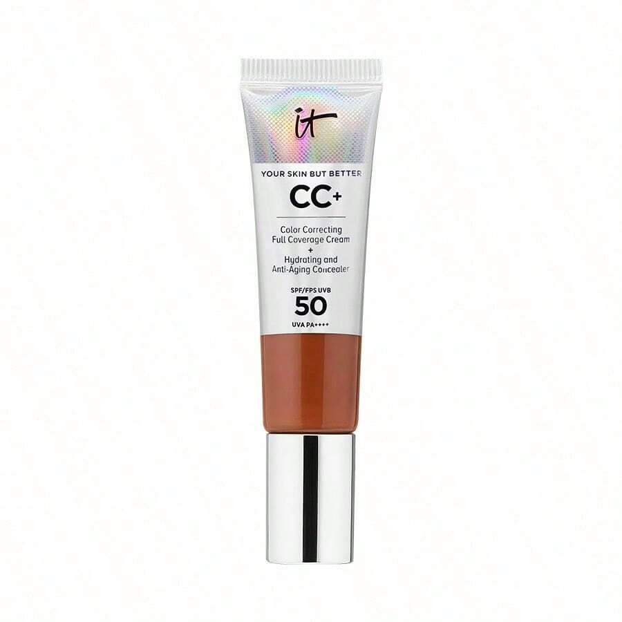 IT Cosmetics CC Cream SPF 50+ 中深色 32ml/1.08oz 多效遮瑕粉底保養霜 全方位 SPF 50+ 廣譜防曬 保濕配方 - 中性深 - 查看 1