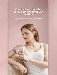 Portable Wireless Muscle Massager, Soft Silicone Massage Head, High Torque Motor, 7mm Deep Penetration To Relieve Muscle Tension, Multi-Speed Adjustment, 240g Lightweight Pocket Design, USB-C Charging, Quiet Operation, Relax Anytime - 1 - View 7