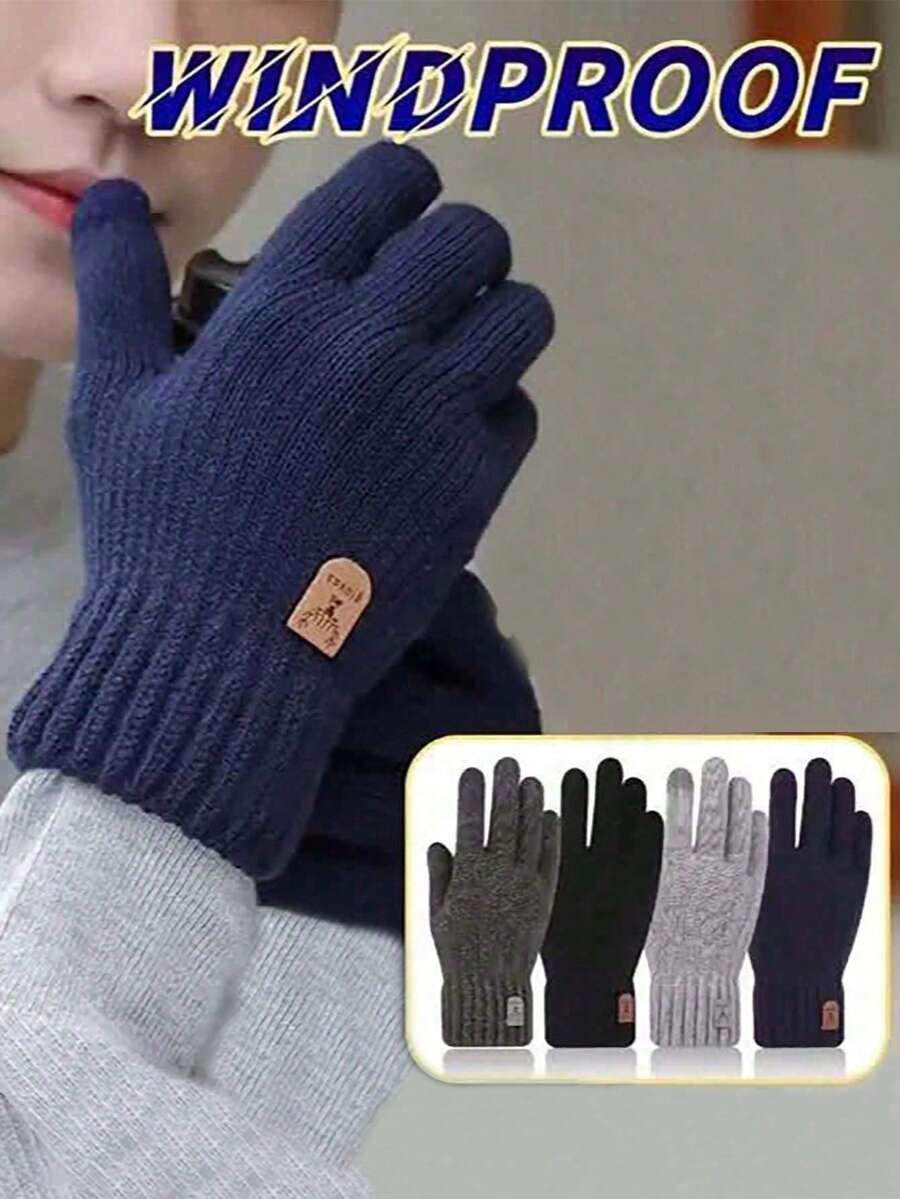 1 Pair Of Children's Autumn/Winter Gloves-Available In Full-Finger ...