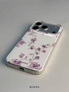 GIIPPA 1件小花卉圖案設計手機殼，適用於Phone 17 Pro Max，相容於Phone 16 Pro Max、15 Pro Max、14 Pro Max，韓系高端時尚趣味手機殼，相容於11/12/13/14/15/16 Pro Max Plus，優雅設計適合男女使用，聖誕節、情人節、復活節、婚禮季和生日送給女友的完美禮物！ - 粉色 - 查看 5