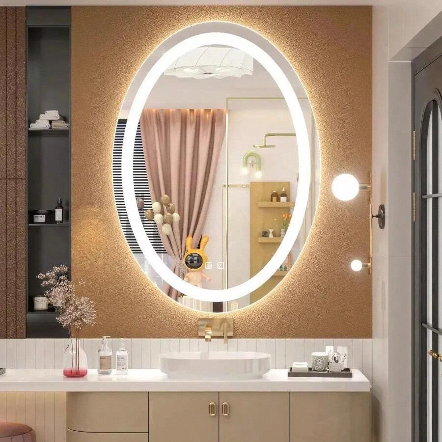 Bathroom Mirrors - White - View 1