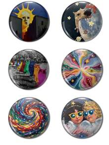 Fun Pattern Brooch, Pin Brooch, Bag Charm, Clothing Accessory, Fun Gift For Friends, Family, Teachers And Classmates. - Multicolor - View 10
