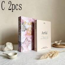Minimalist Fresh Realistic Inspirational Healing Fake Books, Soft Decor For Club, Villa, Clothing Store, B&B, Living Room, Bedroom, Desktop Ornament, 2/3pcs - Decor Book - View 12