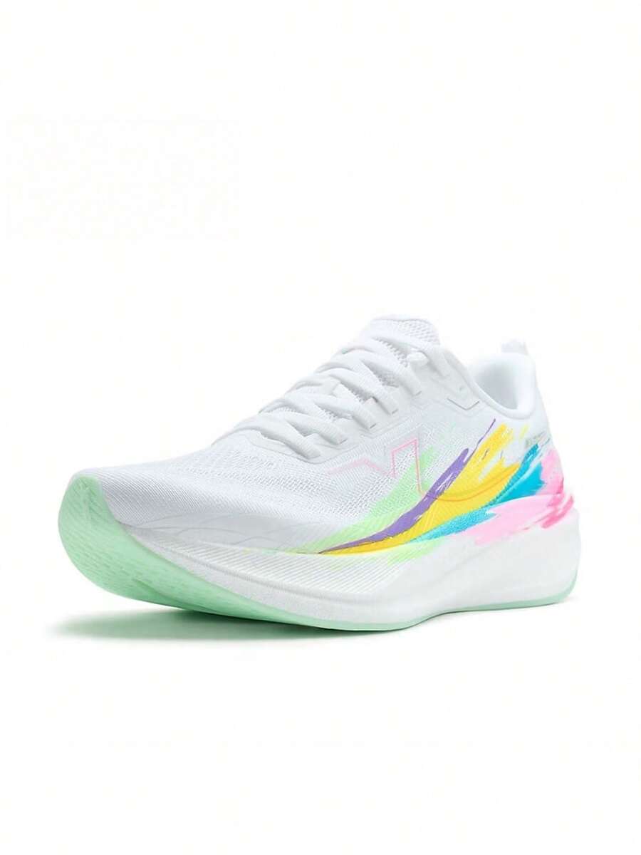 XTEP New Men's Sports Shoes Marathon Training Fitness Running Shoes - White/Multicolor - View 1