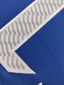 Men's Baseball Jersey 3 Blue Buttons Embroidered Sports Cardigan & Casual Training T-Shirt - Blue - View 5