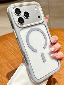 Casing Ponsel Akrilik Transparan Magnetik 3-in-1 Mewah Tahan Guncangan dan Anti Jatuh, Kompatibel dengan iPhone 17 Pro Max 17 Pro 17 16 Pro Max 16 Pro 16 15 Pro Max 15 Pro Max 15 Pro 15 14 Pro Max 14 Pro 14 13 Pro Max 13 Pro 13 12 Pro Max 12 Pro 12 11, Pengisian Daya Nirkabel, dan Pelindung Berkualitas Tinggi. - Light Grey - View 3
