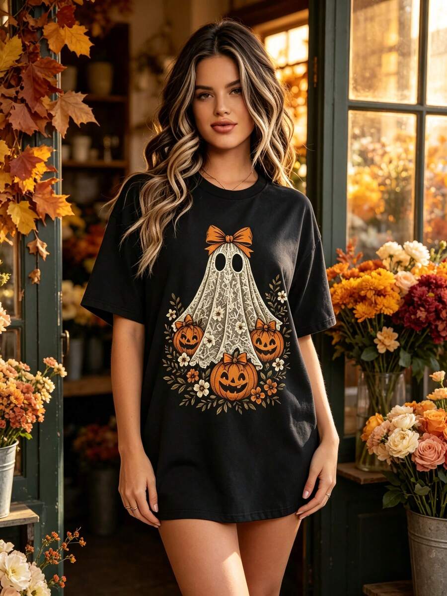 Women T-Shirts - 黑色 - 查看 1