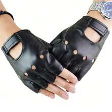 Motorcycle Gloves - BLACK - View 2