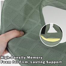 Foldable Headrest Bracket For Bed, Adjustable Memory Foam Stomach Pillow, Portable Massage Face Cradle For Eye Surgery Recovery Facial & Physical Therapy - Green - View 7