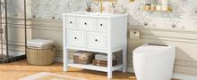 White Bathroom Vanity - Storage Unit - 76 X 46.5 X 82 Cm - 白色 - 查看 5