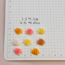 25pcs Mini Fish Resin Charms Macaron Pendant, Suitable For DIY Bracelets, Necklaces, Keychains, Earrings And Other Crafts - SC45 - View 2